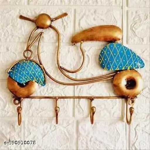 Kraphy Metal Key Hanger Scooter Wall Hanging