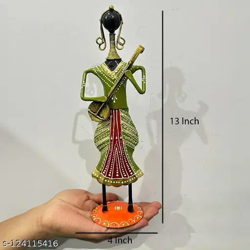 Ethnic Musician Lady Decorative Pack of 3