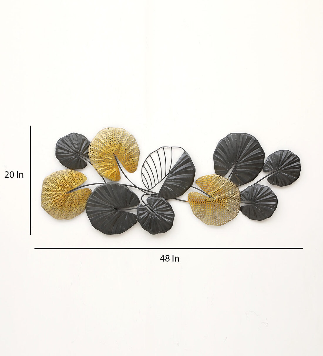 Floral Finish Multicolor Metal Wall Art image