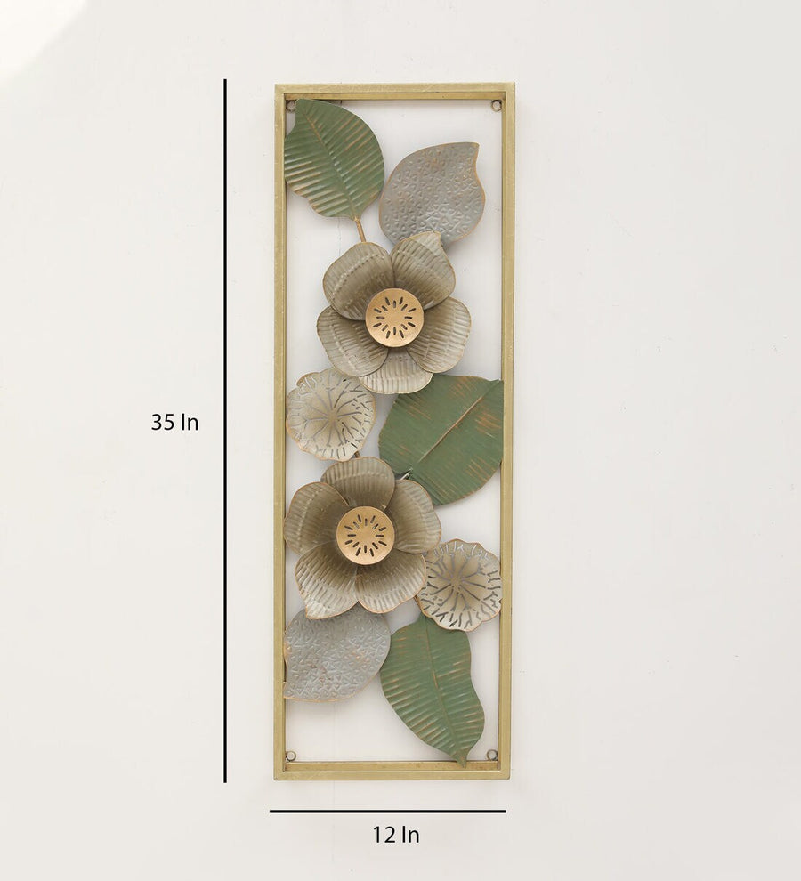 Floral Mini Multicolor Metal Wall Art