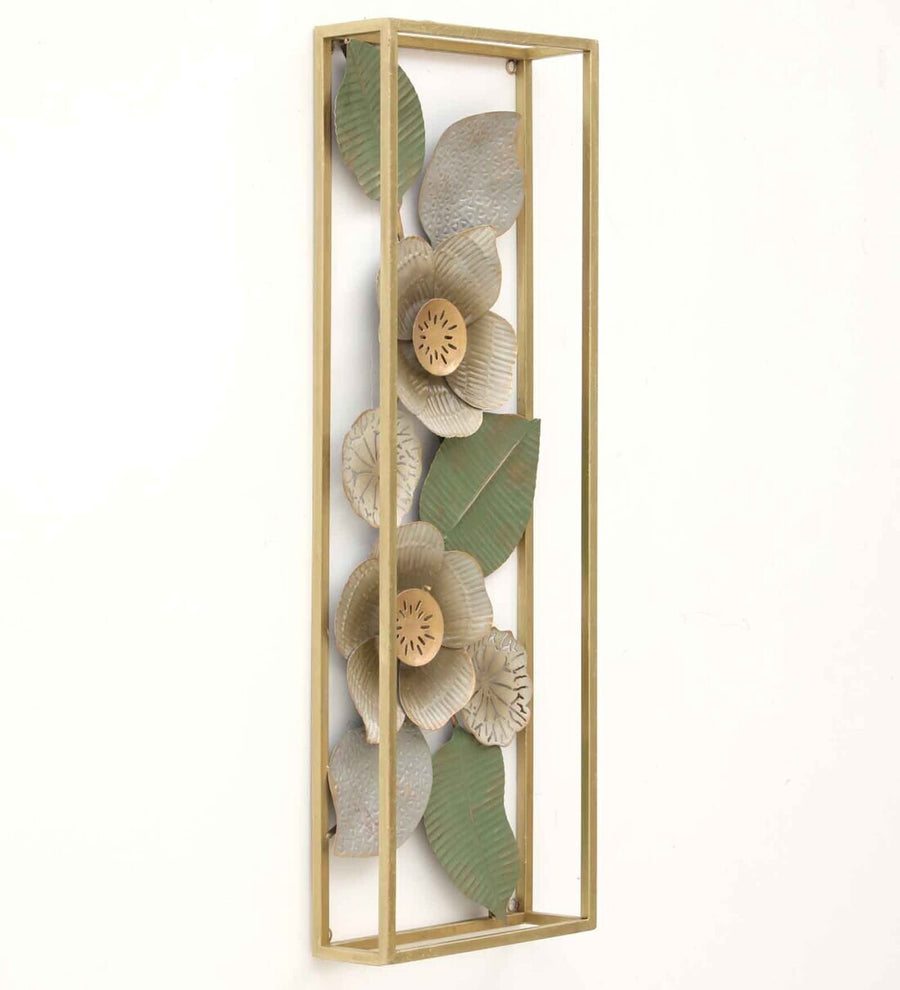 Floral Mini Multicolor Metal Wall Art