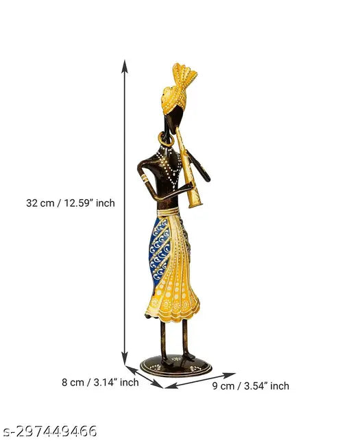 Kraphy Metal Wrought Iron Musician showpieces Decorative Items