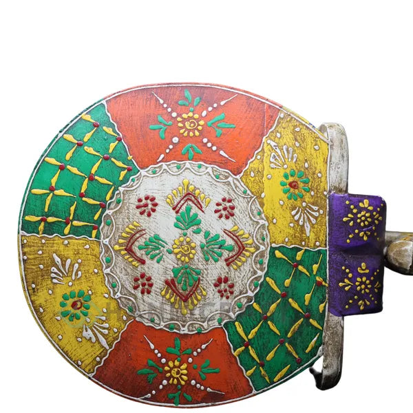 Wooden Elephant Stool With Natural Color