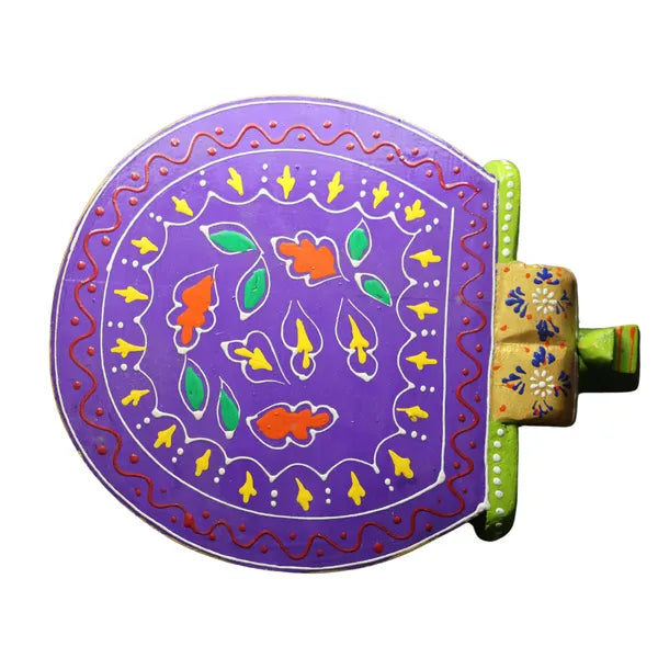 Wooden Elephant Stool With Green Color