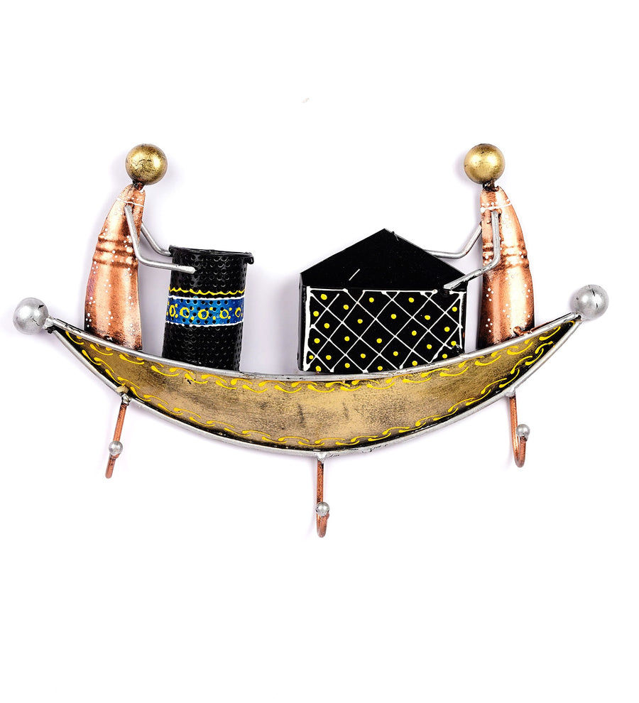 Boat Golden Iron Key Holder