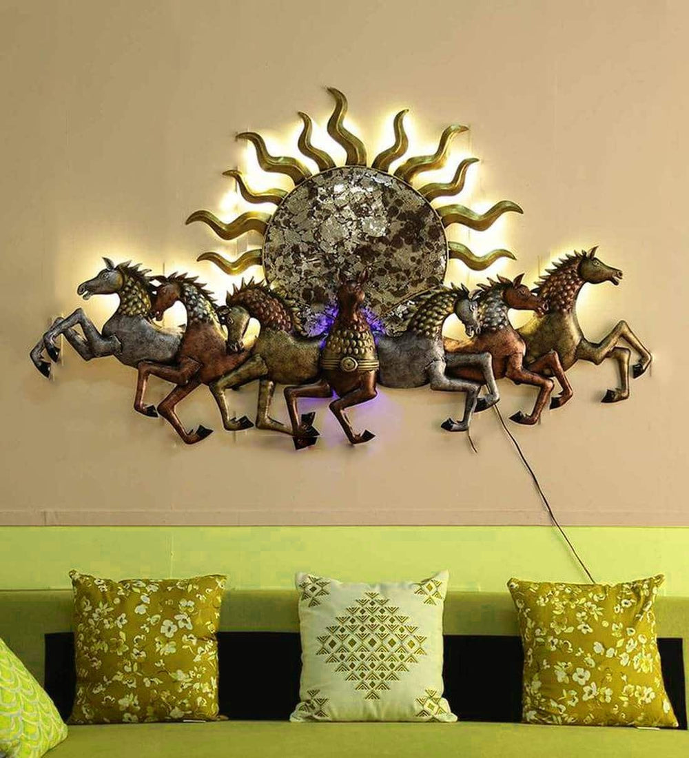 3D Metal Running Horse With LED Lightings