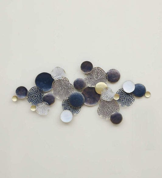 Multicolour Circle Wall Multicolour Panel Metal Wall Art