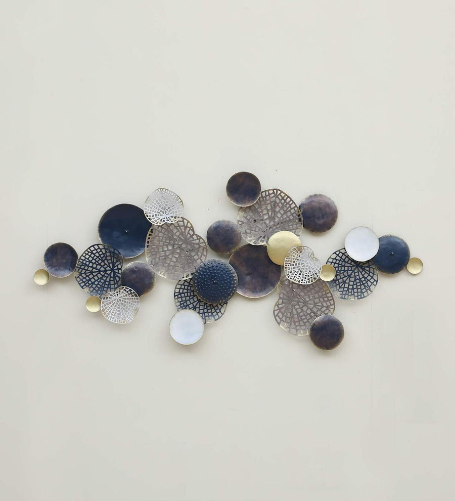 Multicolour Circle Wall Multicolour Panel Metal Wall Art