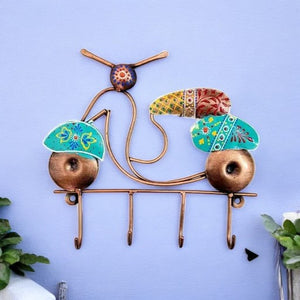 Entryway Organizer Designer Iron Scooter Wall Hook