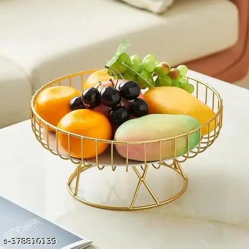 Kraphy Stainless Steel Fruit Basket for Dining Table/Vegetable Stand/Kitchen Potato Tomato Onion Fruits Bowl, Kitchen Basket for Storage/Fruit