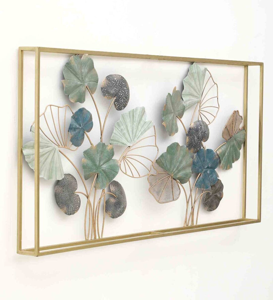 The Water Lilly Metal Wall Art Panel