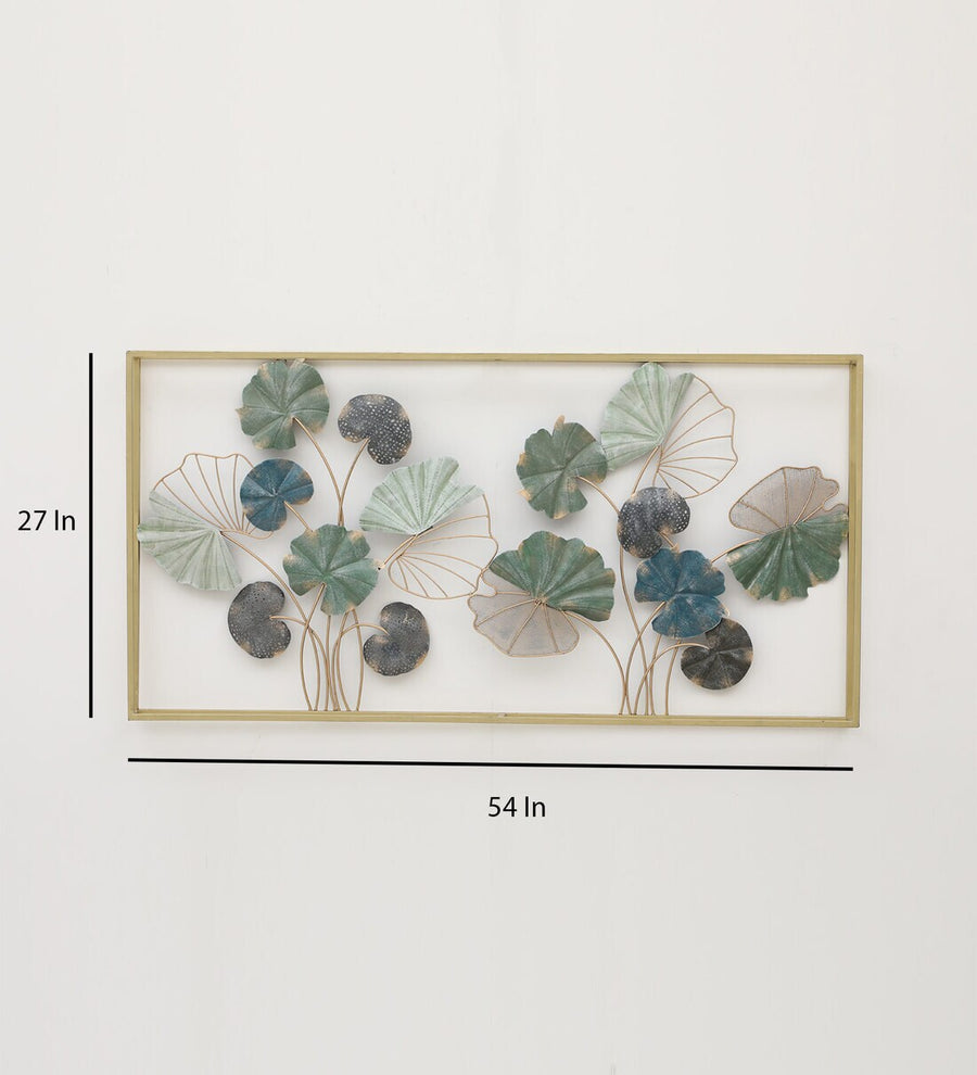 The Water Lilly Metal Wall Art Panel