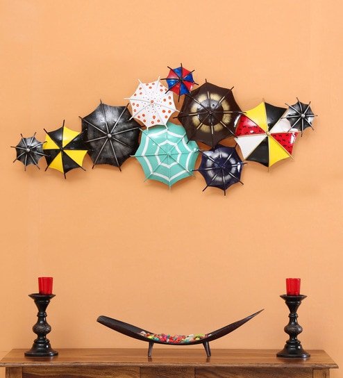 Metal Umbrella Shaped Metal Wall Hanging Decor
