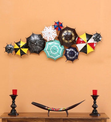 Metal Umbrella Shaped Metal Wall Hanging Decor