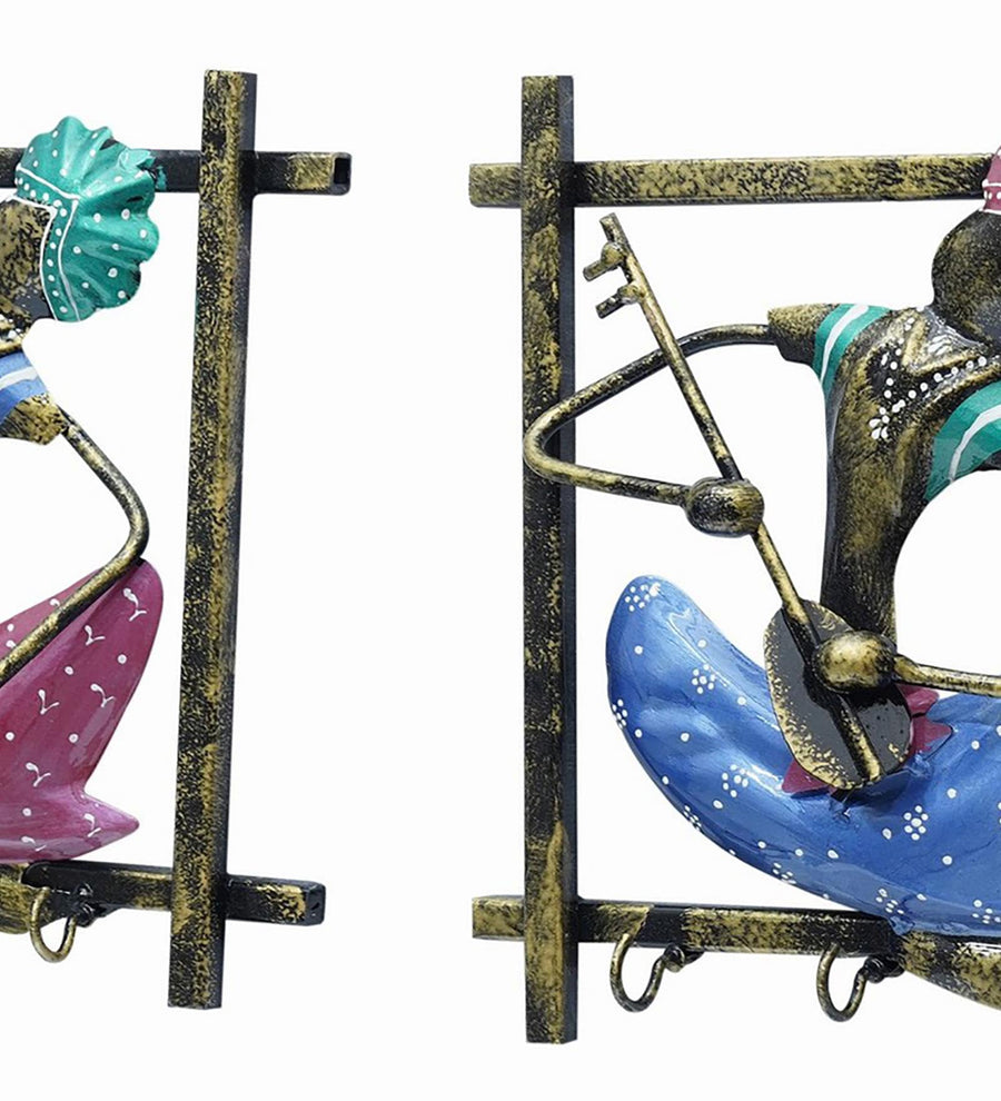 Musician Handpainted Hanger Set Of Two Key Holder