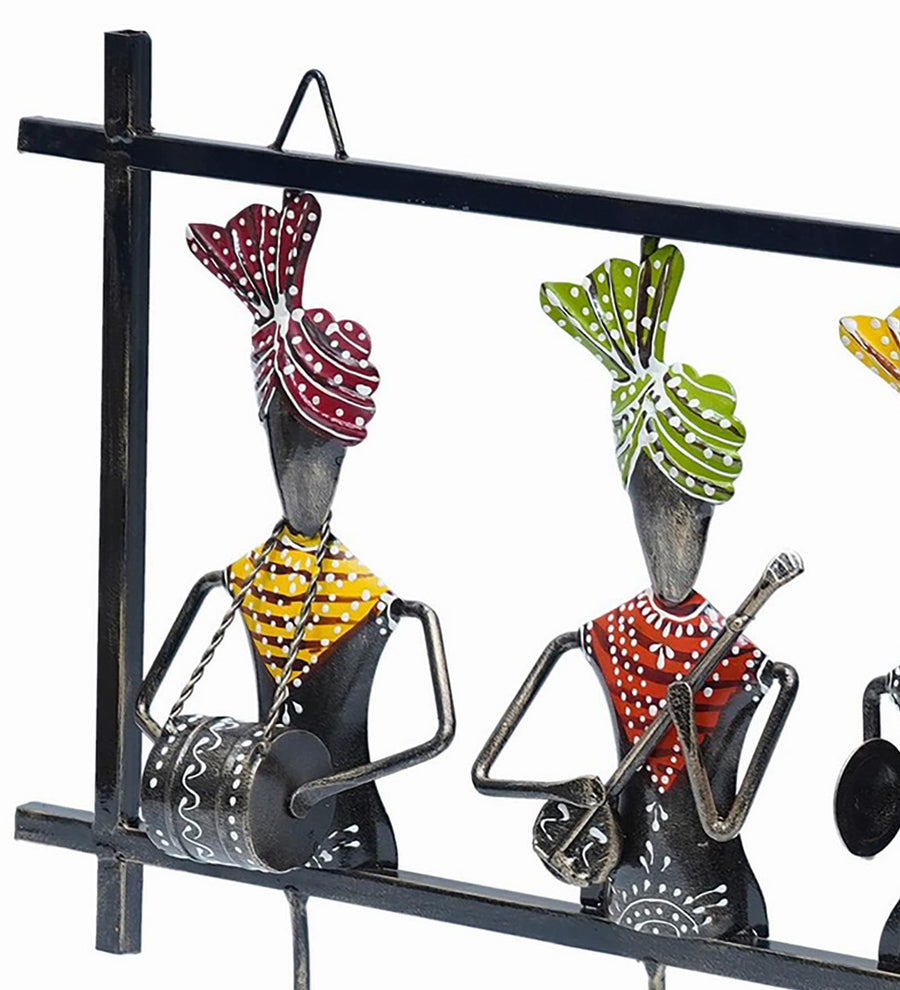 Purple Musician Handpainted Hanger Set Of 4 Key Holder