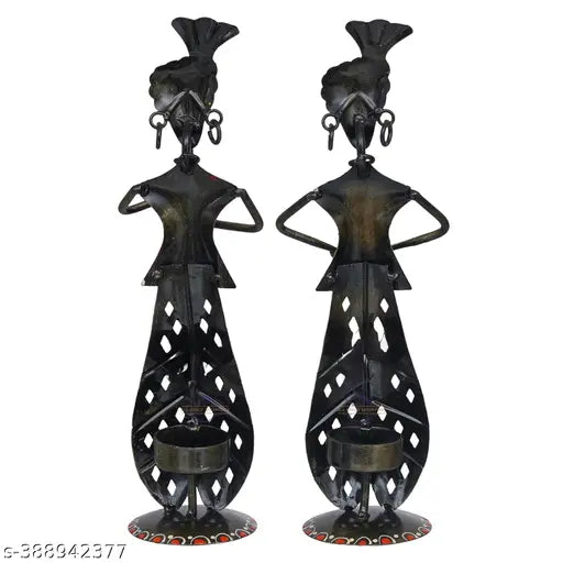 Metal Musician Set of Two Table Decorative Showpiece