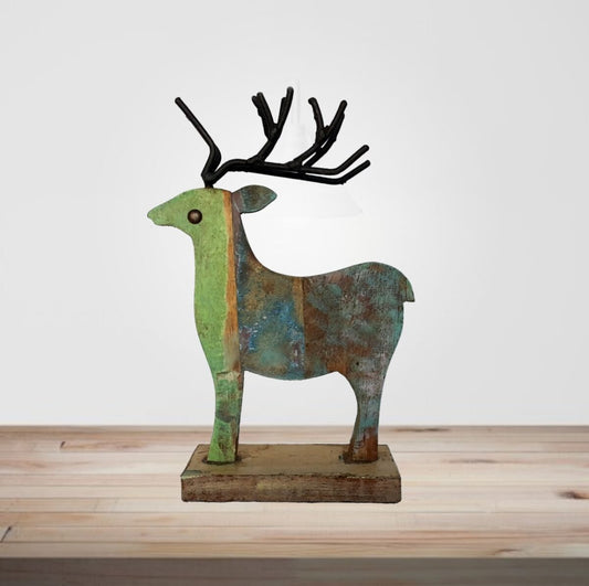 Recycled Scrap Wood Deer