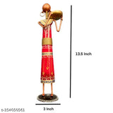 Ganesha T light combo Iron Tribal Lady showpieces Ladies Doll Figurine Statue Decorative Items thumbnail