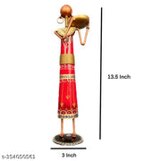 Ganesha T light combo Iron Tribal Lady showpieces Ladies Doll Figurine Statue Decorative Items