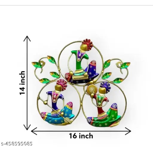 Metal Wall Hanging Wall Art Handcrafted Showpiece
