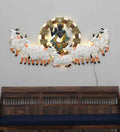 Lord krishna With Cow Back Light Spiritual Metallic Wall Art