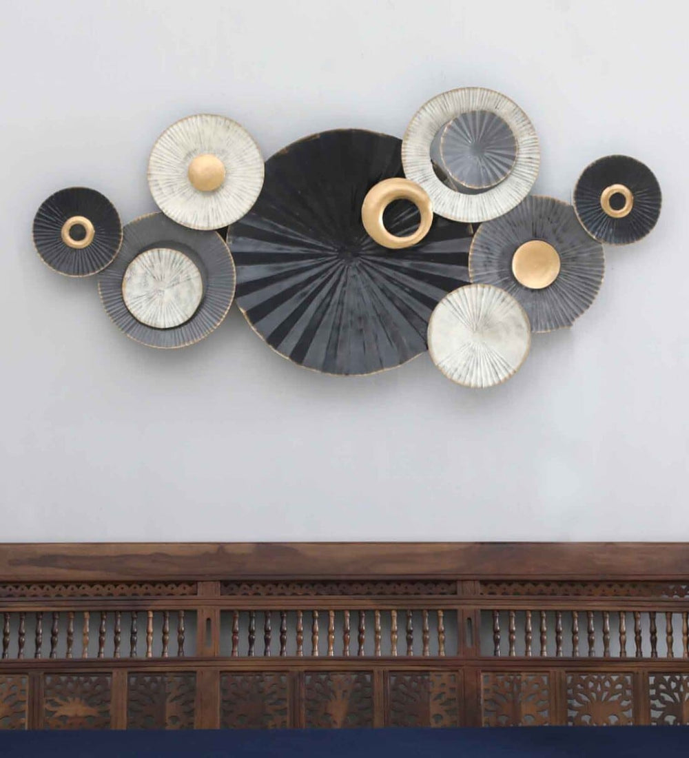 Creek Circle Multicolor Metal Wall Art