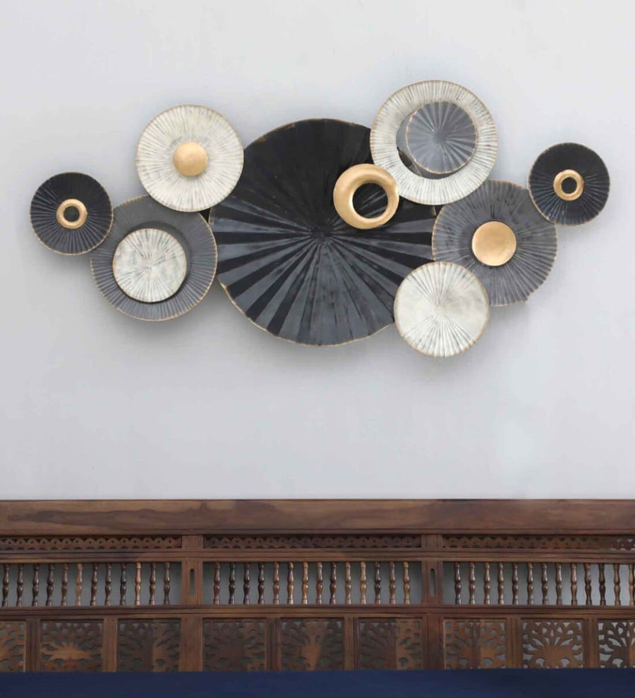 Creek Circle Multicolor Metal Wall Art