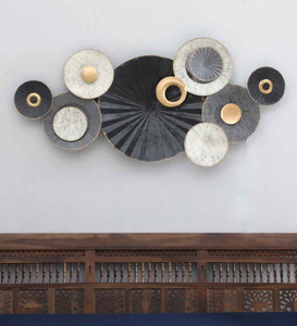 Creek Circle Multicolor Metal Wall Art