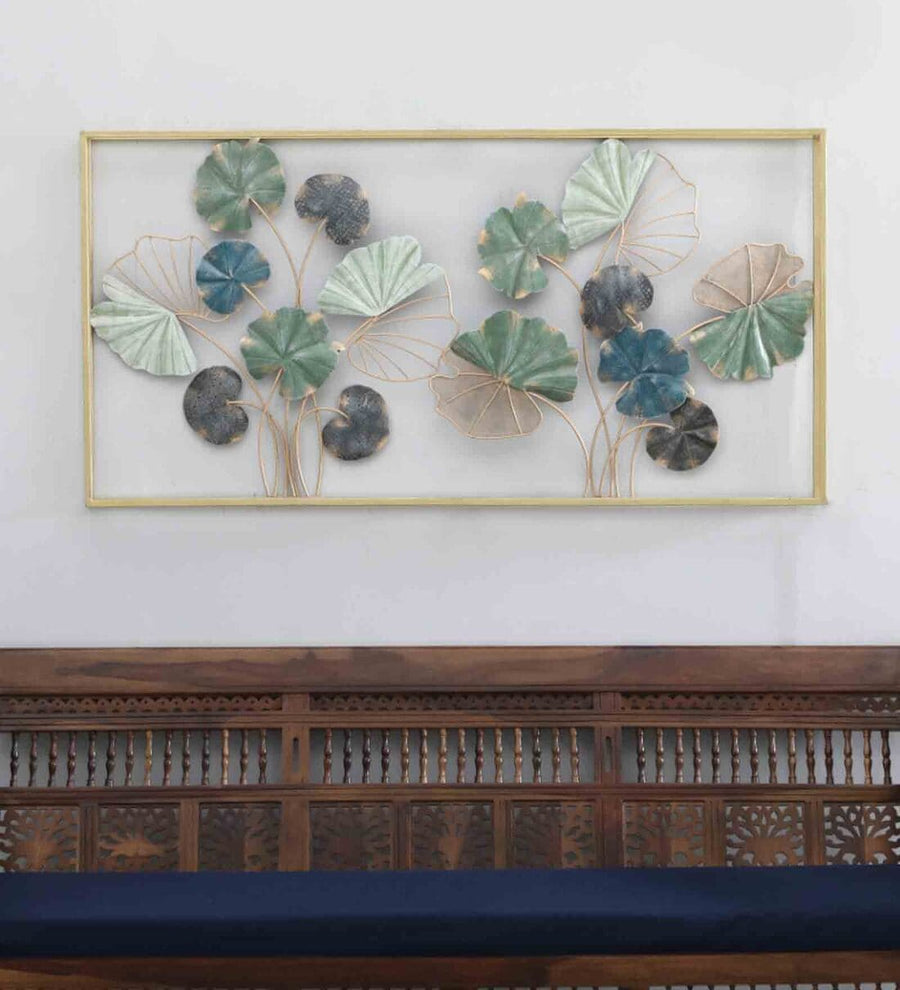 The Water Lilly Metal Wall Art Panel